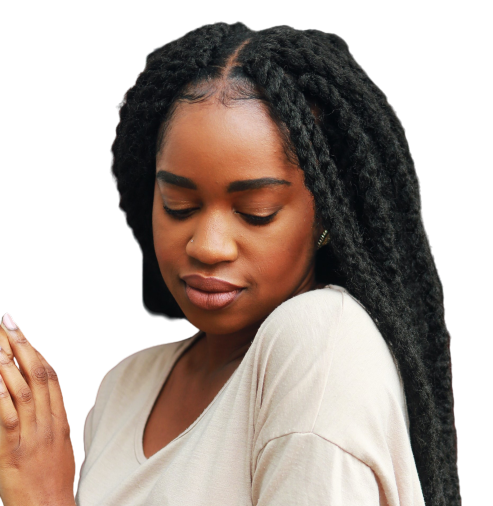 Woman with beaultiful Marley twists